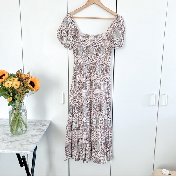American Eagle Outfitters Smocked Floral Dress ✨ Sz S - Picture 7 of 8